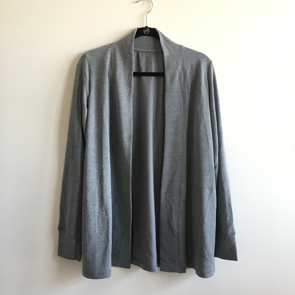 Grey Cuddl Duds Soft Cardigan